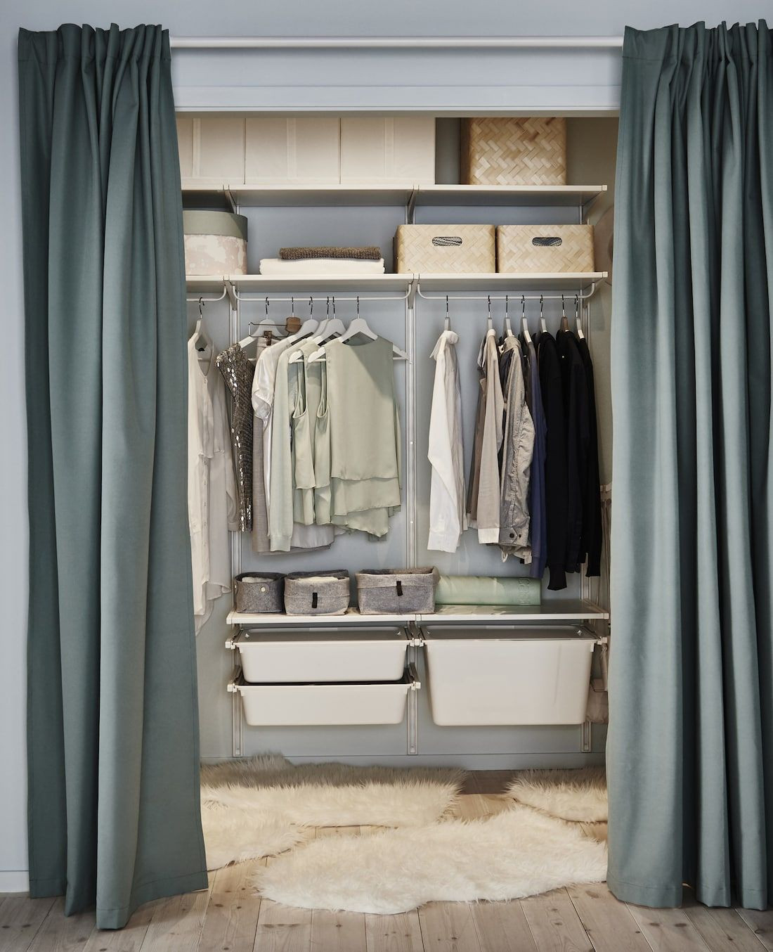 12 Kleiderschrank Mit Vorhang-Ideen | Kleiderschrank Mit Vorhang in Kleiderschrank Selber Bauen Mit Vorhang
