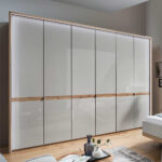 6 Türiger Kleiderschrank In Beige Glas – Crascanu Inside Kleiderschrank Beige