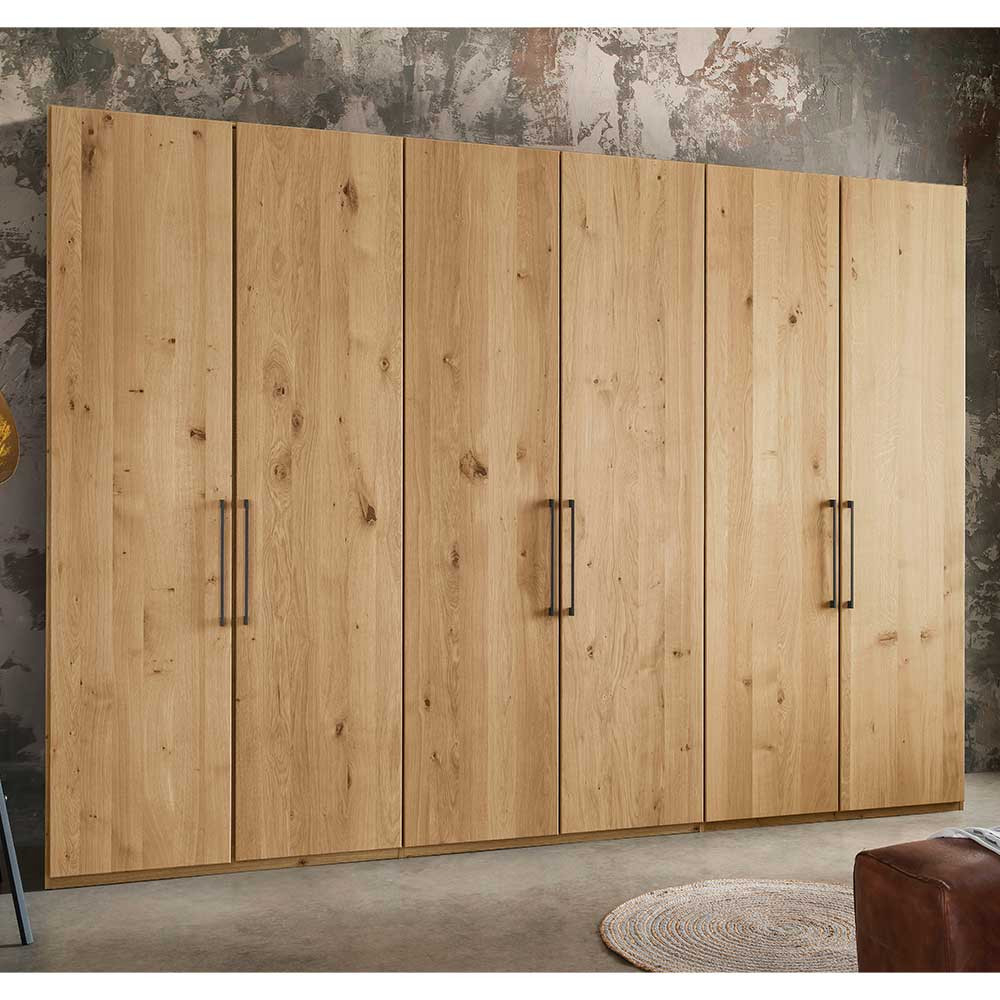 6-Türiger Kleiderschrank Siestago Breite: 300 / Höhe: 216 in 6 Türiger Kleiderschrank