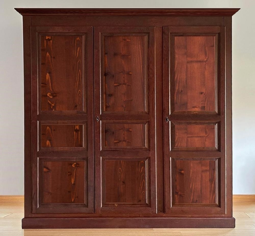 Aktiv Moebel.de - Landhaus Kleiderschrank Massivholz Kolonial Within Kleiderschrank Braun
