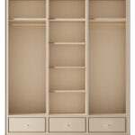 Casa Padrino Luxus Kleiderschrank Beige 200 X 60 X H. 230 Cm – Offener  Schlafzimmer Schrank – Schlafzimmer Möbel – Hotel Möbel – Luxus Einrichtung  – Inside Kleiderschrank Beige