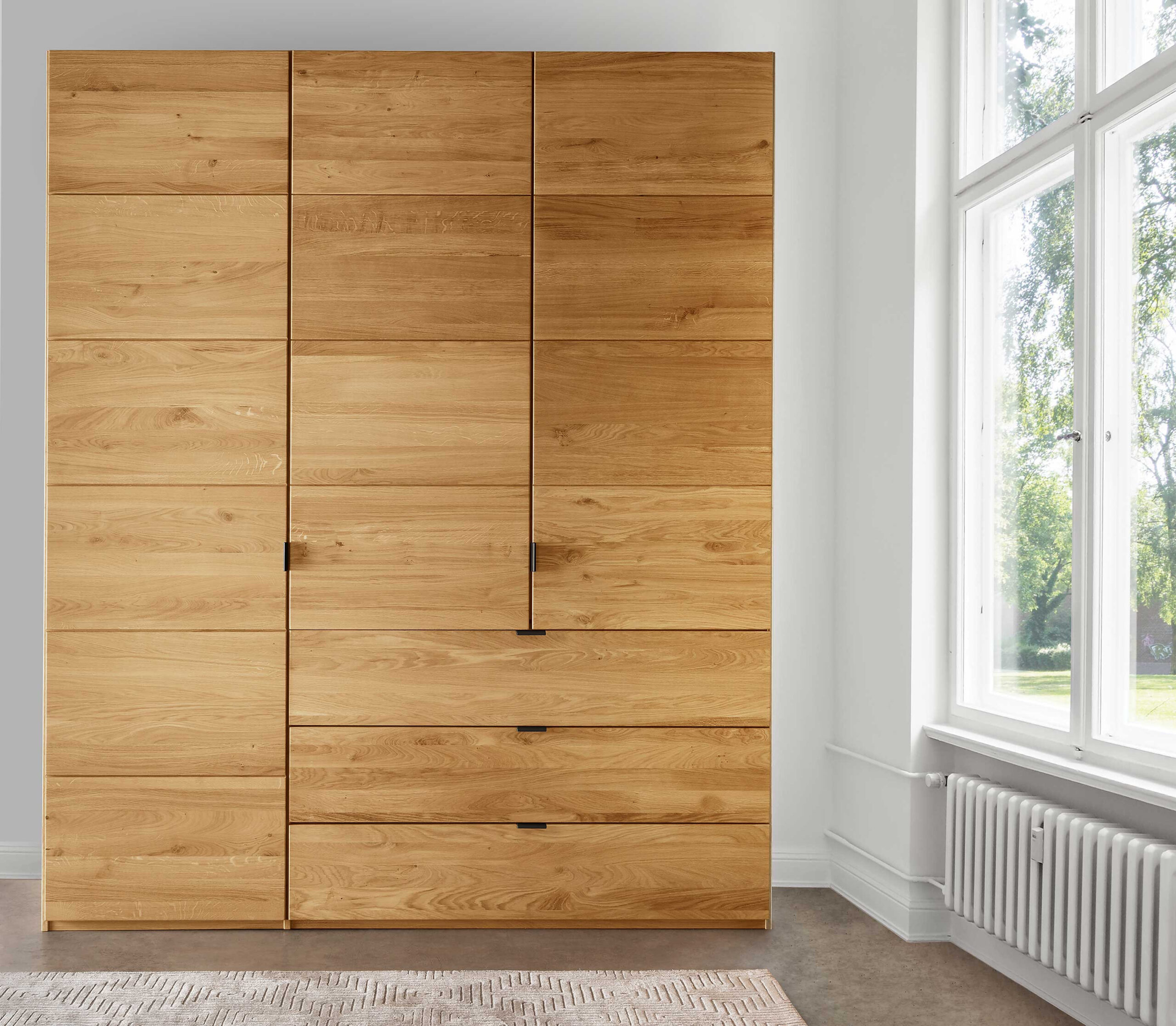 Colorado Holz-Kleiderschrank Mit Schubladen | Möbelmeile24 intended for Kleiderschrank Holz