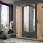 Cork Von Wimex – Kleiderschrank In Plankeneiche & Graphit Pertaining To Wimex Kleiderschrank