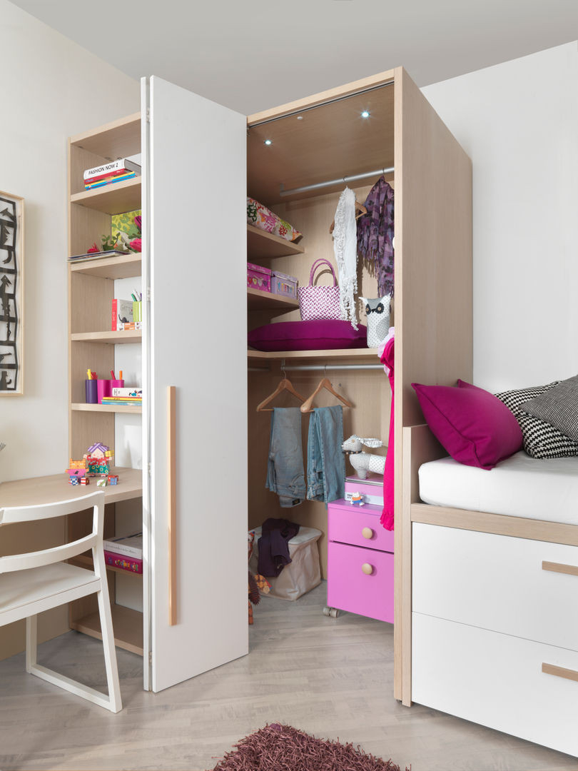 Die Perfekten Kleiderschränke Für Ordnung In Kinderzimmern | Homify in Begehbarer Kleiderschrank Kinderzimmer