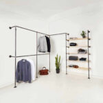 Diy: Offener Kleiderschrank Aus Rohren Selber Bauen | Various Magazin Inside Kleiderschrank Bauen