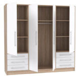 Drehtürenschrank Jupiter Jpts86 Kleiderschrank 206.5 X 200 X 60 Cm Schrank Pertaining To Kleiderschrank Jupiter