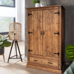 Everglade Kleiderschrank, Material Massivholz, Kiefer Eichefarbig Pertaining To Kleiderschrank Holz