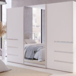 Forte Winn 2 Schrank Weiß Mit Schubladen & Spiegel | Möbel Letz Throughout Kleiderschrank 270 Cm Breit