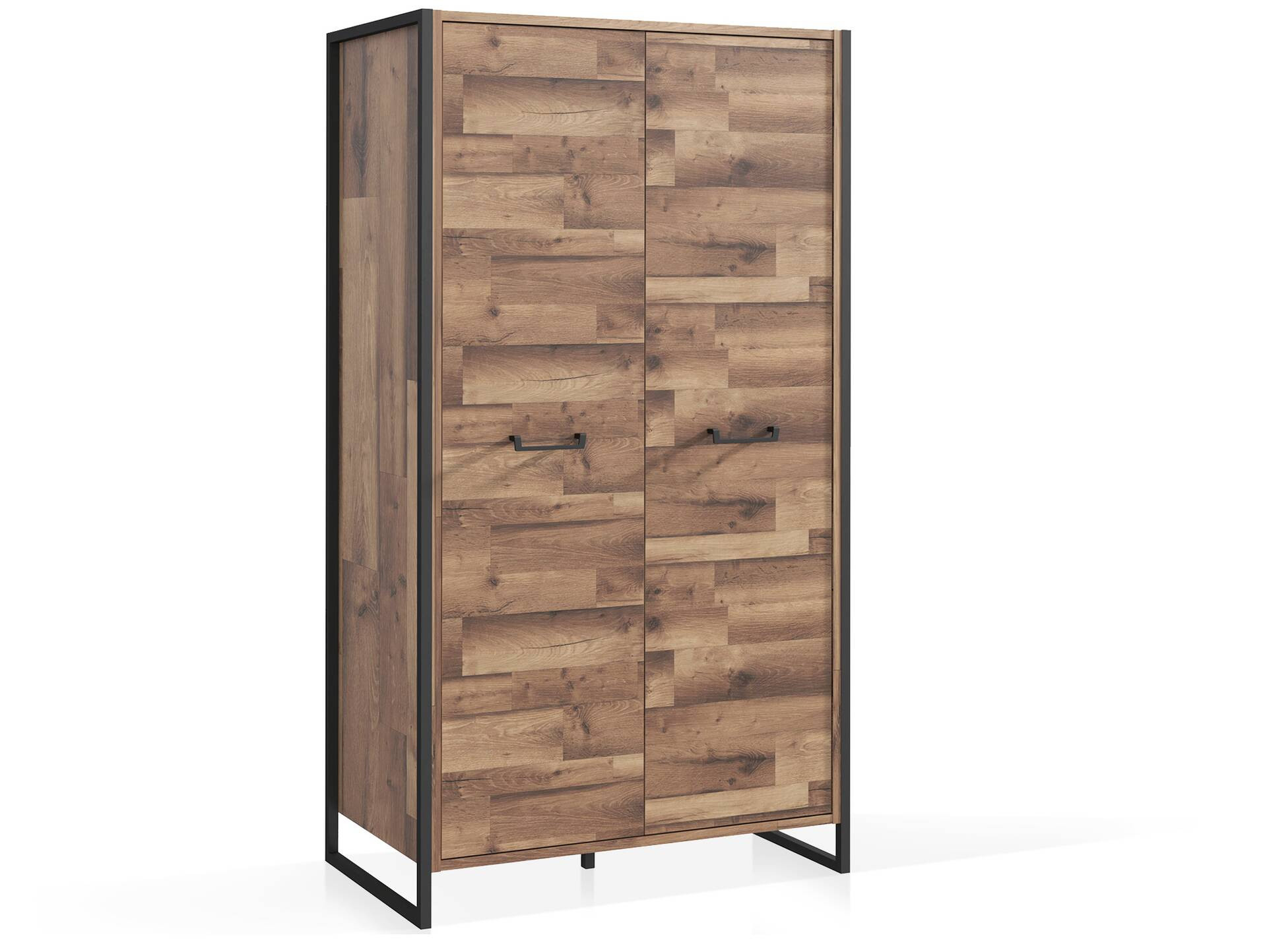 Hanika Wäscheschrank, Material Dekorspanplatte, Eichefarbig/Betonfarbig throughout Neckermann Kleiderschrank