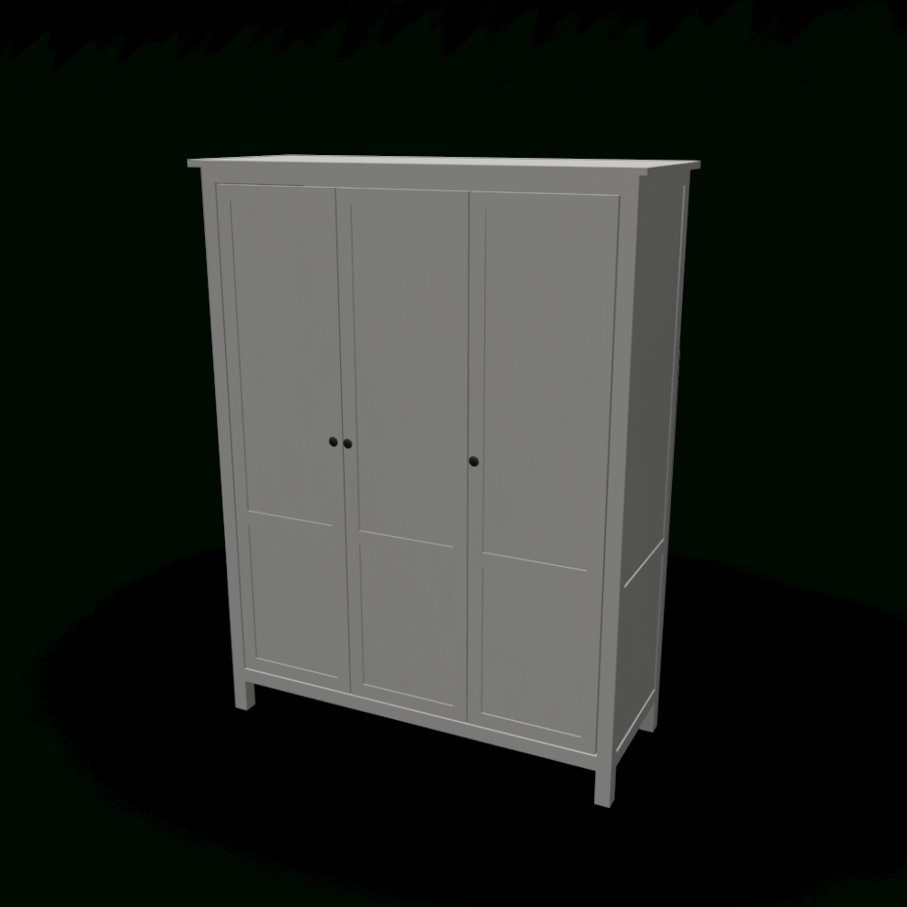 Hemnes Kleiderschrank 3-Türig - Einrichten &amp; Planen In 3D with regard to Ikea Hemnes Kleiderschrank 3 Türig