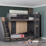 Hochbett Stone Mit Kleiderschrank 1 Türig Hb St1 Throughout Hochbett Mit Kleiderschrank