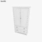 Ikea Hemnes Kleiderschrank Mit Zwei Türen 3D Modell With Ikea Kleiderschrank Klein