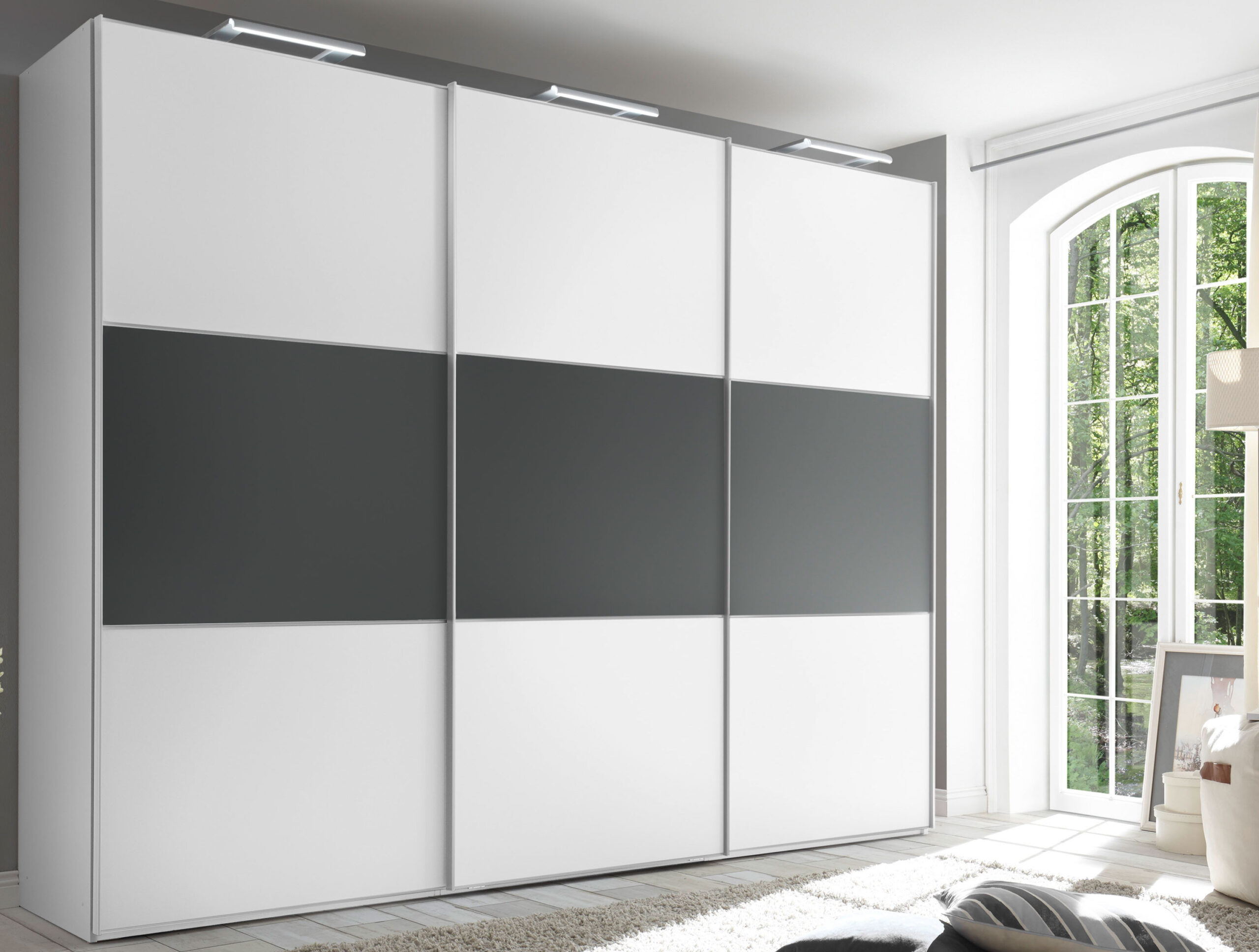 Includo Kleiderschrank Weiß Grau inside Kleiderschrank Grau Weiß