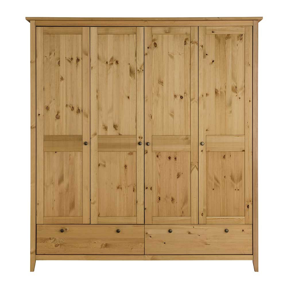 Kiefer Kleiderschrank Geölt &amp; Gebeizt - Zatira pertaining to Kiefer Kleiderschrank