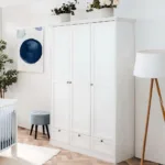 Kleiderschrank 120 Cm Breite – Großer Schrank Für Textilien – Farbe: Weiß –  Einrichtungszeit Regarding Kleiderschrank 120 Cm Breit