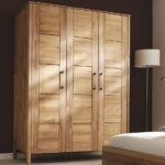 Kleiderschrank 156X205X61Cm Zenna 3Türig Kernbuche Massiv Geölt | Casa De  Mobila In Kleiderschrank Buche Massiv