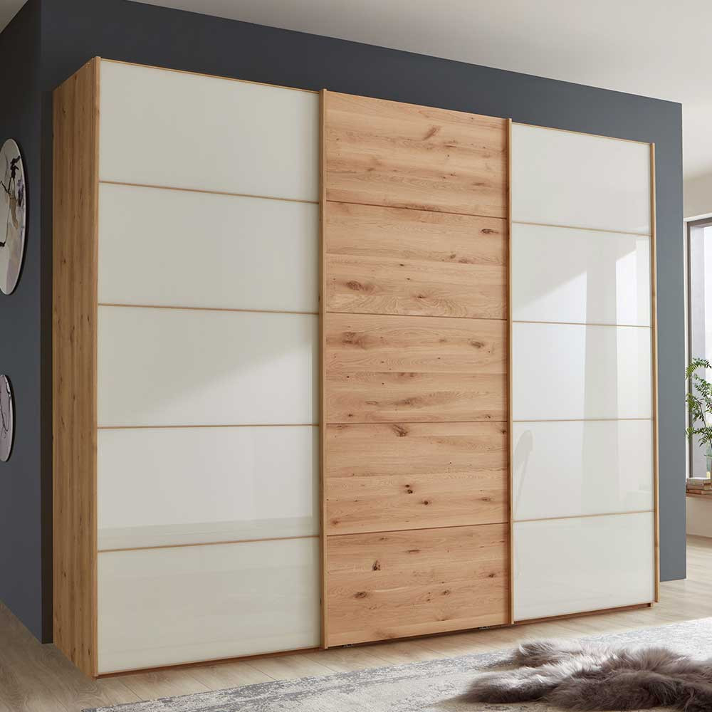 Kleiderschrank 250 Cm Breit Mit Zwei Höhen - Seharin Intended For Kleiderschrank 250