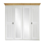 Kleiderschrank 4 Türig Eva Mit 2 Spiegeltüren Within Kleiderschrank 4 Türig