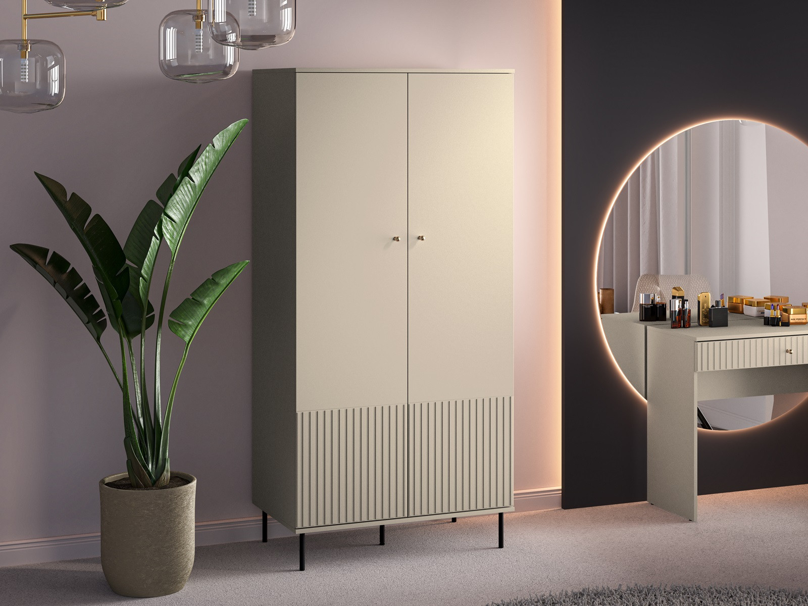 Kleiderschrank Beige Sophie inside Kleiderschrank Beige