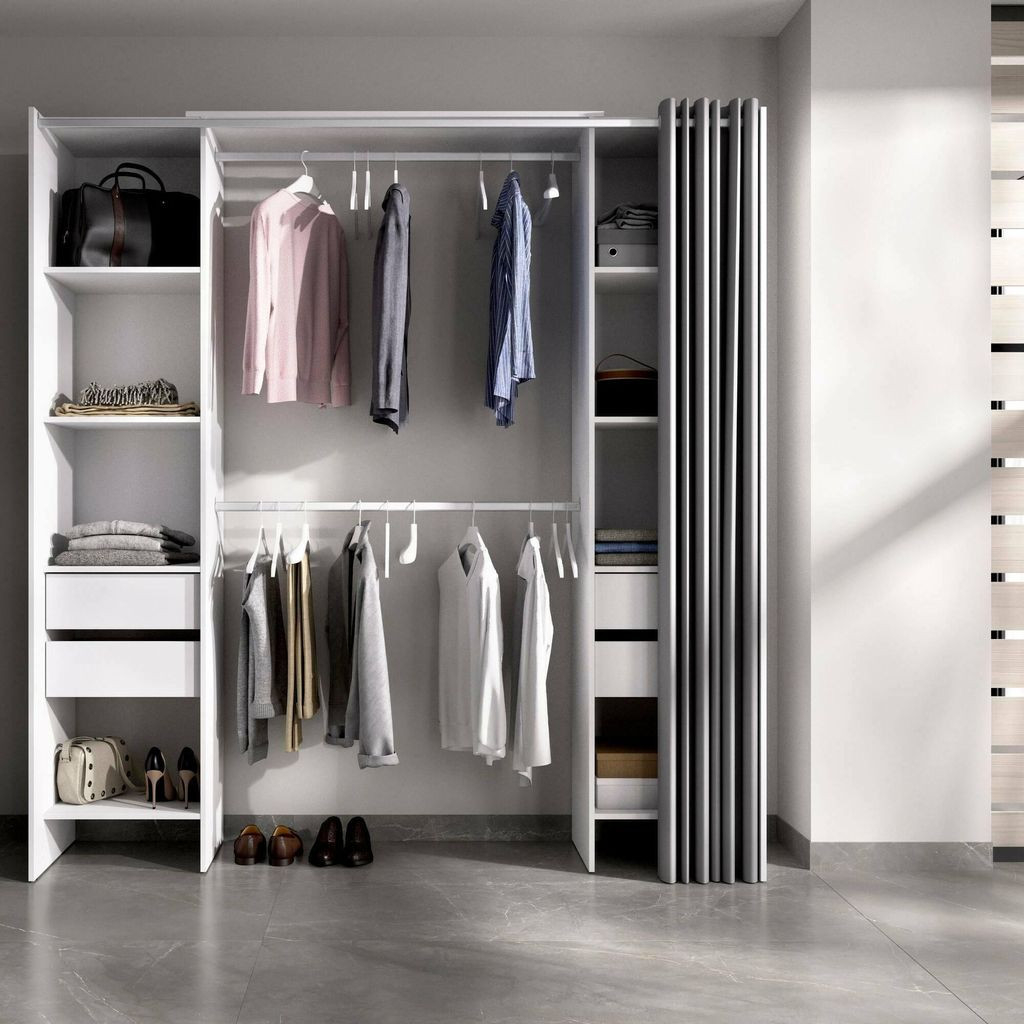 Kleiderschrank Dmanari, Struktur Für Begehbaren for Begehbarer Kleiderschrank Roller