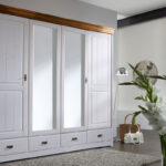 Kleiderschrank Landhausstil Weiss | Linea | Kiefer Massiv | T31 Inside Kleiderschrank Massivholz Weiß