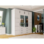 Kleiderschrank Lily 240 Mit Spiegel+ Schrankaufsatz ⇒ Versand 0 € with regard to Kleiderschrank 240 Hoch