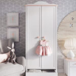 Kleiderschrank Luna 1 Mit Zwei Türen Und Schublade Für Mädchen With Regard To Kleiderschrank Für Mädchen