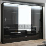 Kleiderschrank Marsylia 250 Schrank Schwebetürenschrank Mit Led Beleuchtung Within Kleiderschrank Led