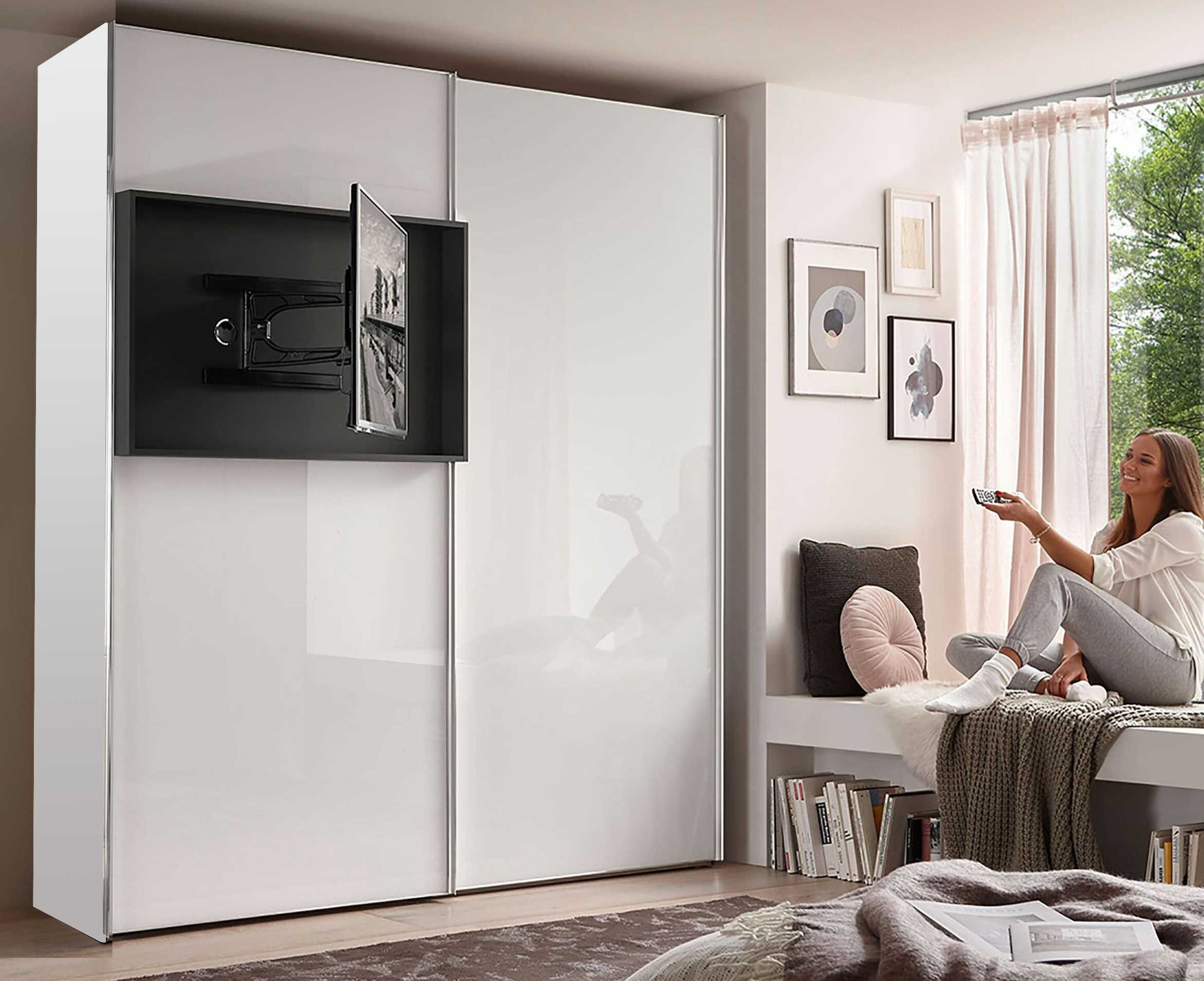 Kleiderschrank Mit Tv-Halterung with Kleiderschrank Fernseher