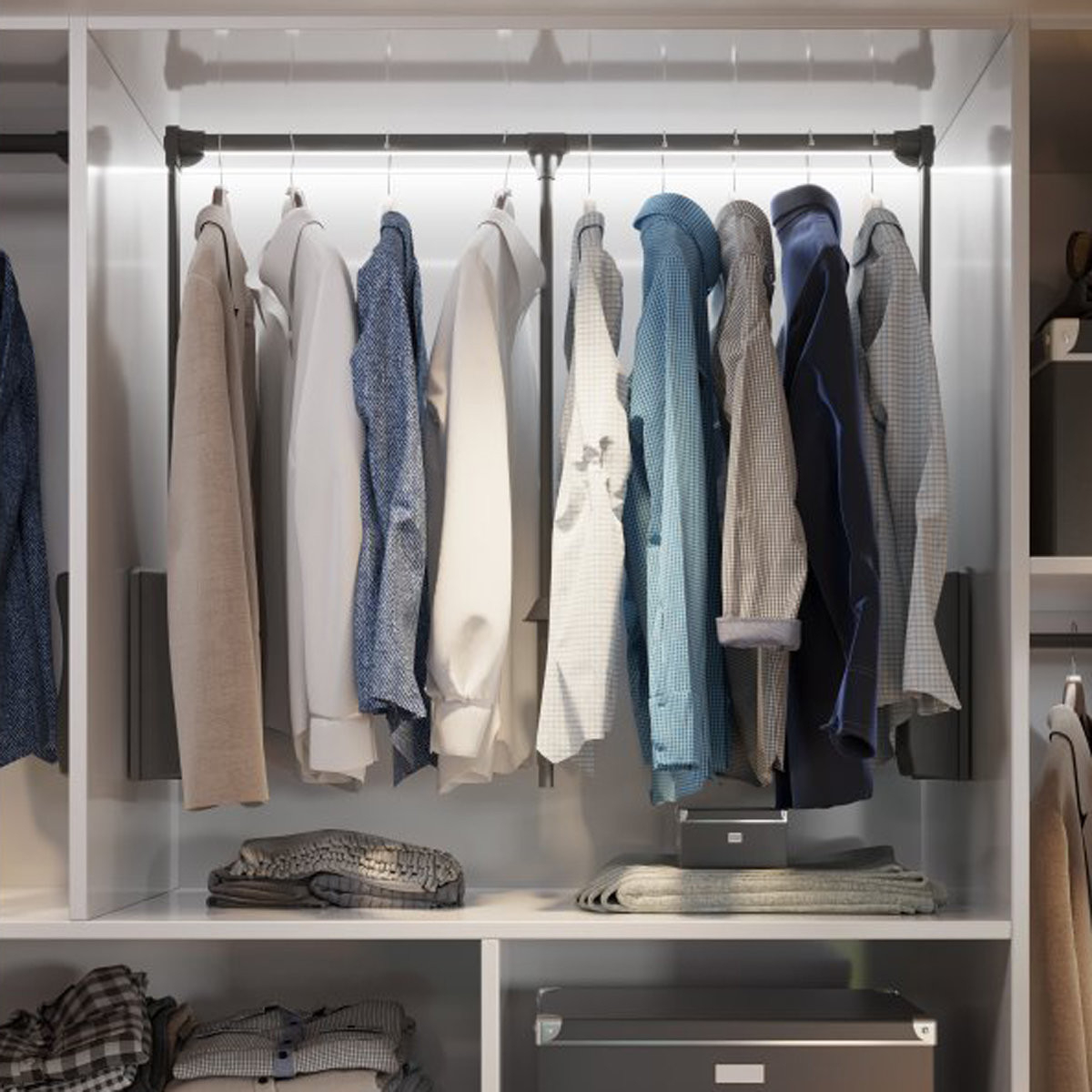 Kleiderschrank-Organizer Schranklift Kleiderlift Garderobenlift Verstellbar  Kleiderstange with Kleiderschrank Mit Stange