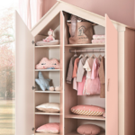 Kleiderschrank Pink House, 3 Türig With Regard To Kleiderschrank Für Mädchen