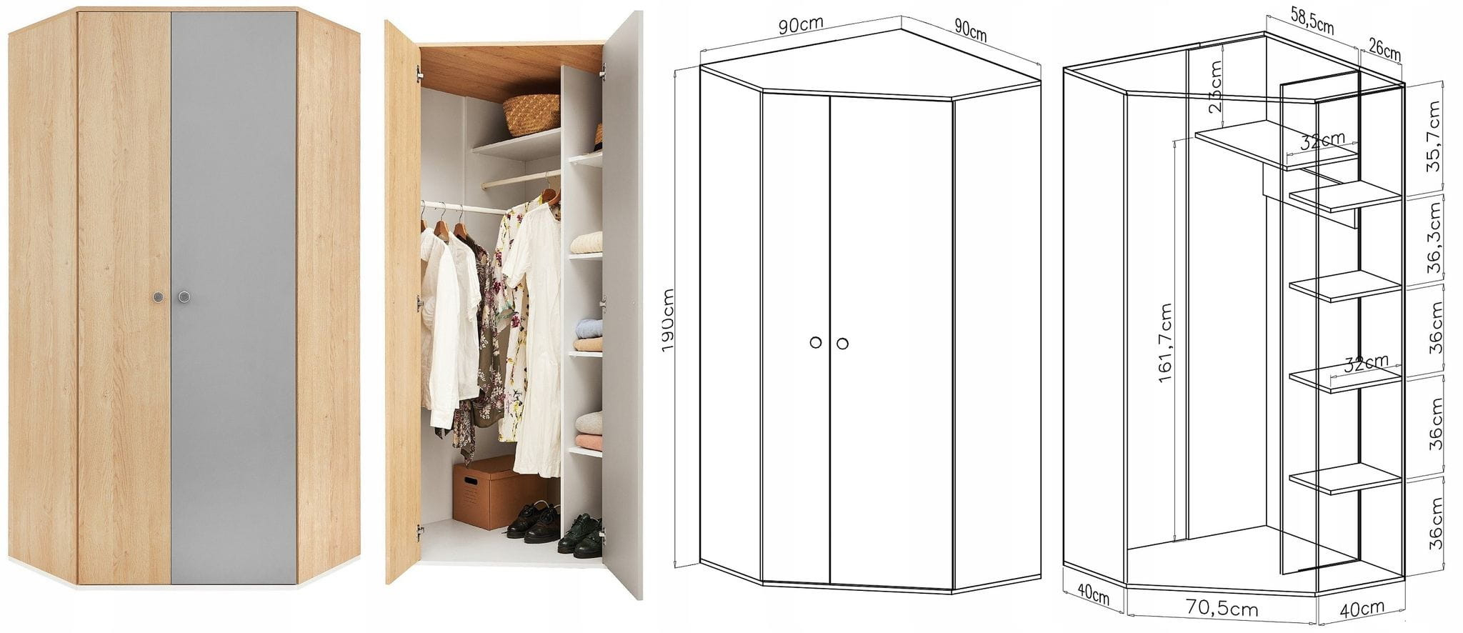 Kleiderschrank Poko 02 - Einfache Montage For Poco Domäne Kleiderschrank