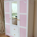 Kleiderschrank Rosa Weiß Kutsche 3 T | Oli&Niki In Kleiderschrank Rosa