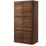 Kleiderschrank Sheesham 105X60X200 Smoked Cherry Gebeizt Toronto #165 Pertaining To Kleiderschrank Braun