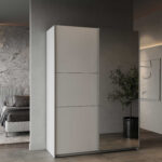 Kleiderschrank Spectre 148Cm Mit Schiebetüren Und Spiegel regarding Kleiderschrank Schiebetüren Spiegel