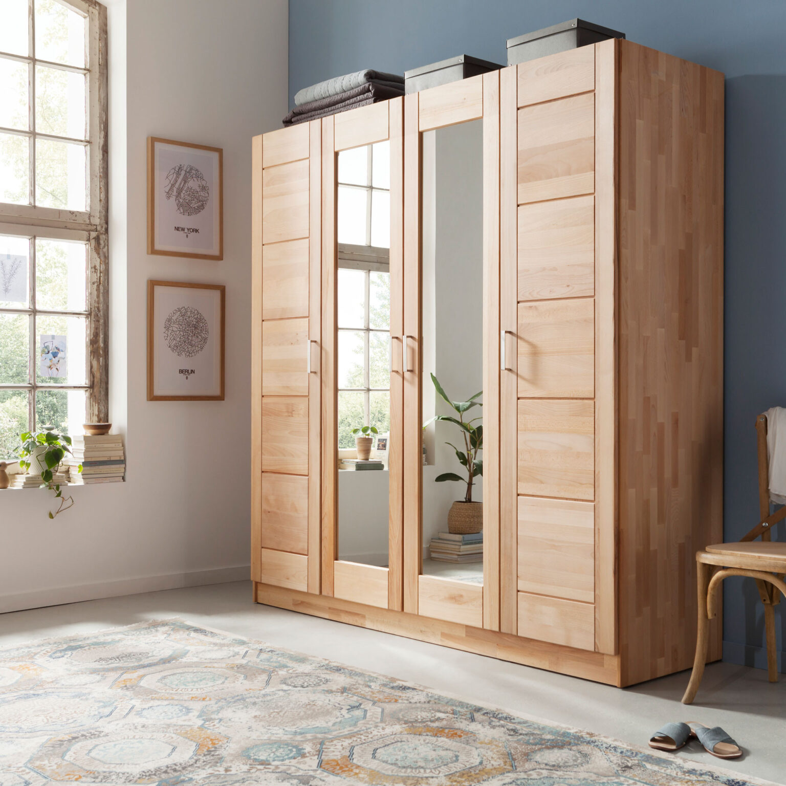 Kleiderschrank Tollow - Kernbuche Massiv Geölt within Kleiderschrank Buche Massiv
