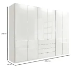 Kleiderschrank Velua 2 | 216 Cm – Bei Möbel Kraft Online Kaufen Intended For Kleiderschrank Weiß  Siegel