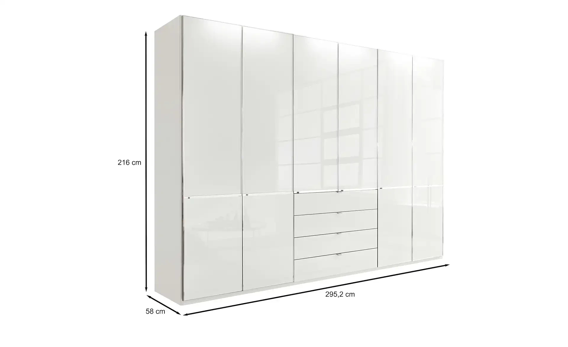 Kleiderschrank Velua 2 | 216 Cm - Bei Möbel Kraft Online Kaufen Intended For Kleiderschrank Weiß  Siegel