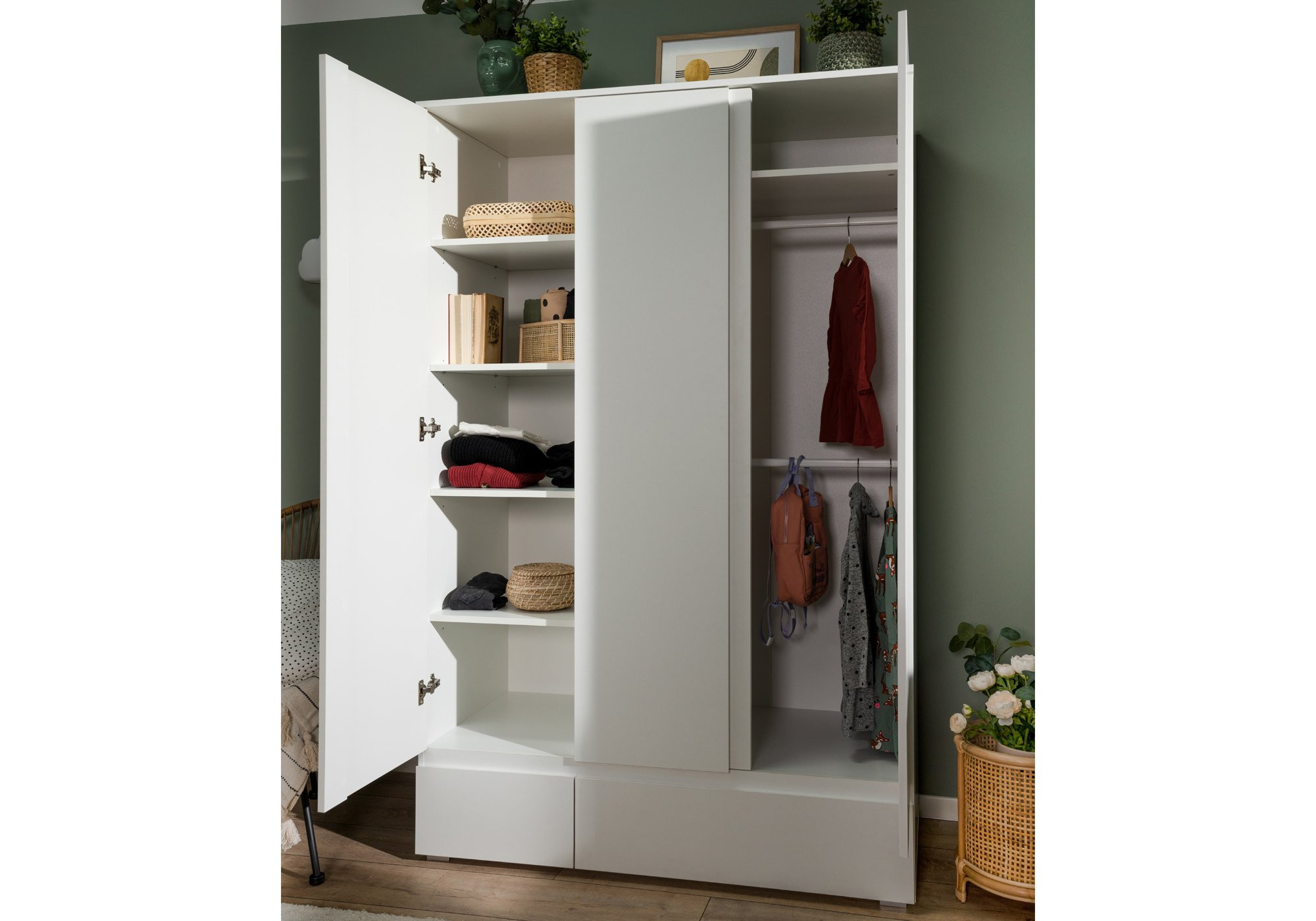 Kleiderschrank Weiß 120 Cm - Image with Kleiderschrank 120 Hoch
