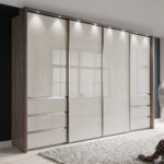 Led Passepartout Kleiderschrank Mit 4 Schwebetüren – Evonila Throughout Kleiderschrank Led