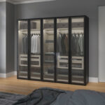 Longline Von Jutzler – 5 Türiger Kleiderschrank Ca. 250 Cm Breit Mit  Glastüren In Kleiderschrank Glastüren