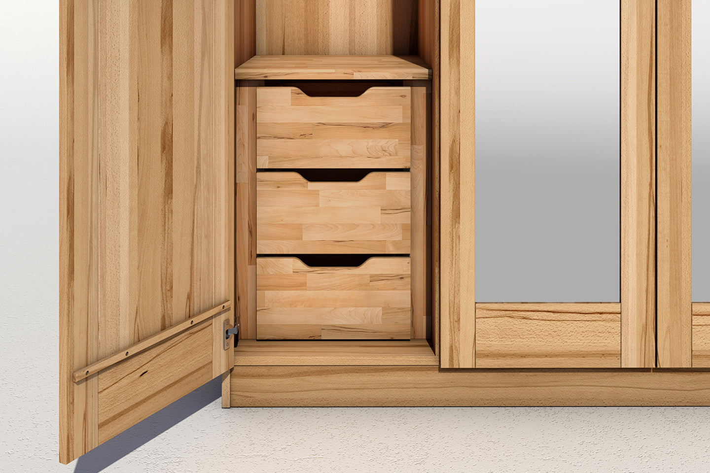 Massivholz-Moebel24.De | Kleiderschrank No.2 Mia-Marlen Kernbuche throughout Kleiderschrank Buche Massiv