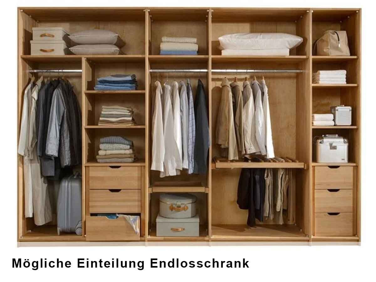 M&H Schwebetürenschrank Jupiter Kernbuche inside Kleiderschrank Jupiter