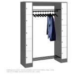 Offene Garderobe Für 10 Personen, Hxbxt 195X143X48 Cm | Jetzt Kaufen Intended For Kleiderschrank Weiß  Mtt