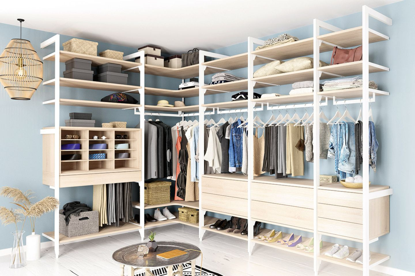 Offener Kleiderschrank Mit Regalen Nach Maß Von Cabinet - [Schöner inside Regalsystem Kleiderschrank