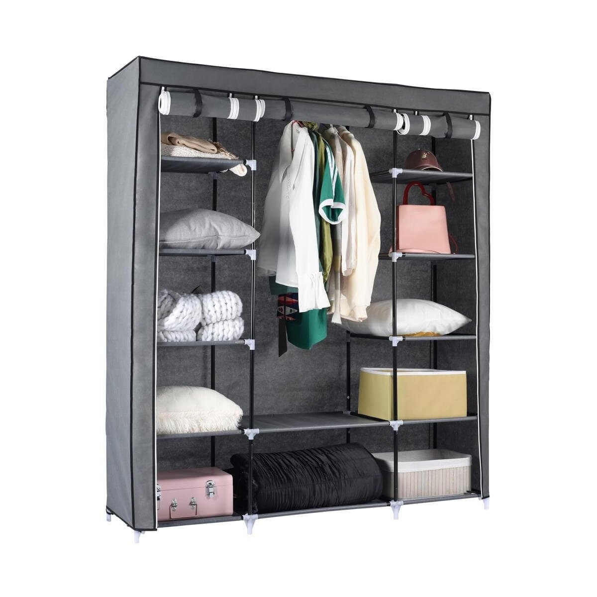 Ribelli Kleiderschrank Vlies 150X175X45Cm - B-Ware Sehr Gut intended for Vlies Kleiderschrank
