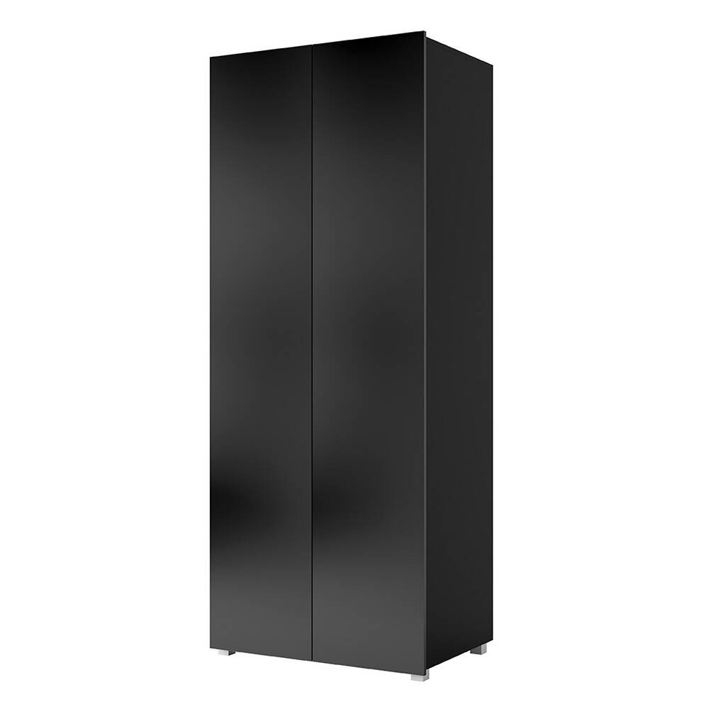 Schlafzimmer Kleiderschrank 80 Breit Schwarz Stehend Cairns with Kleiderschrank Schwarz Hochglanz