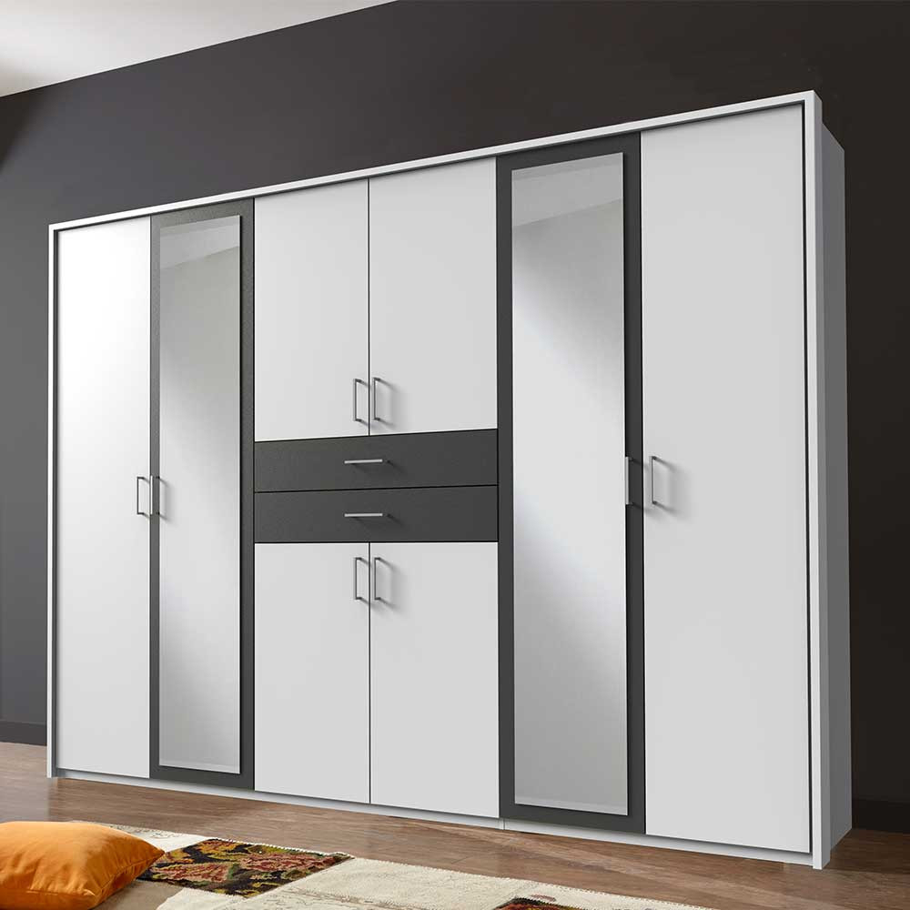 Schlafzimmerschrank Rosala Breite: 270 / Höhe: 208 inside Kleiderschrank 280 Cm Breit
