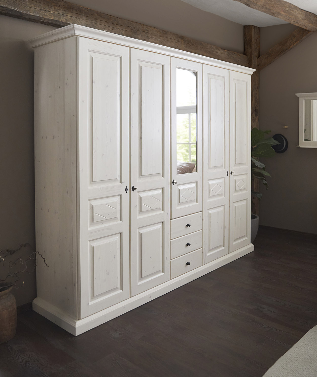 Schrank Im Landhausstil | Fichte | 2-6 Trg. | Romance regarding Kleiderschrank Landhaus