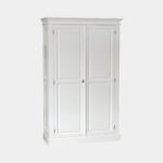 Siena Kleiderschrank – 125X51X200Hcm – Kleiderstange – Regal – 2  Geschlossene Flügeltüren Pertaining To Kleiderschrank 125 Cm Breit